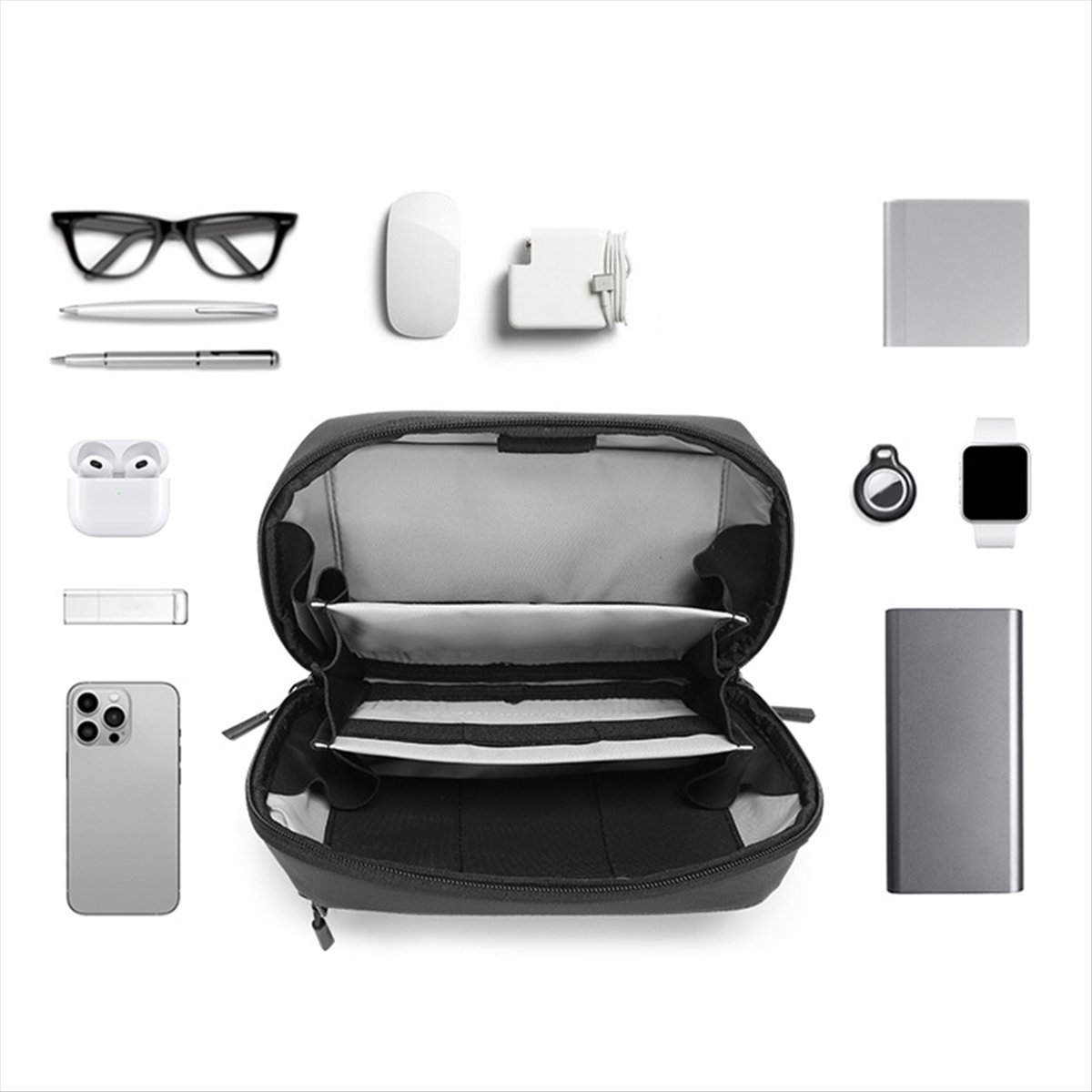 ☶ ❈ ＊ ♥ AC1578-Wodoodporna tor – Tech Accessories Travel Organizer Pouch recenzja i cena